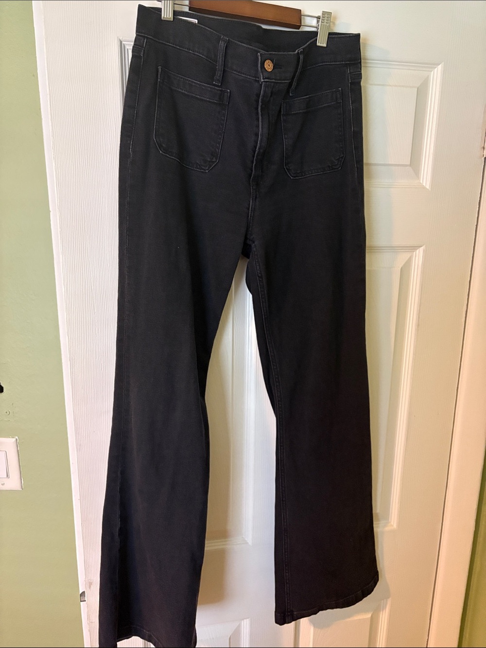 Gap high waisted Black Women's Wide-Leg Jeans
